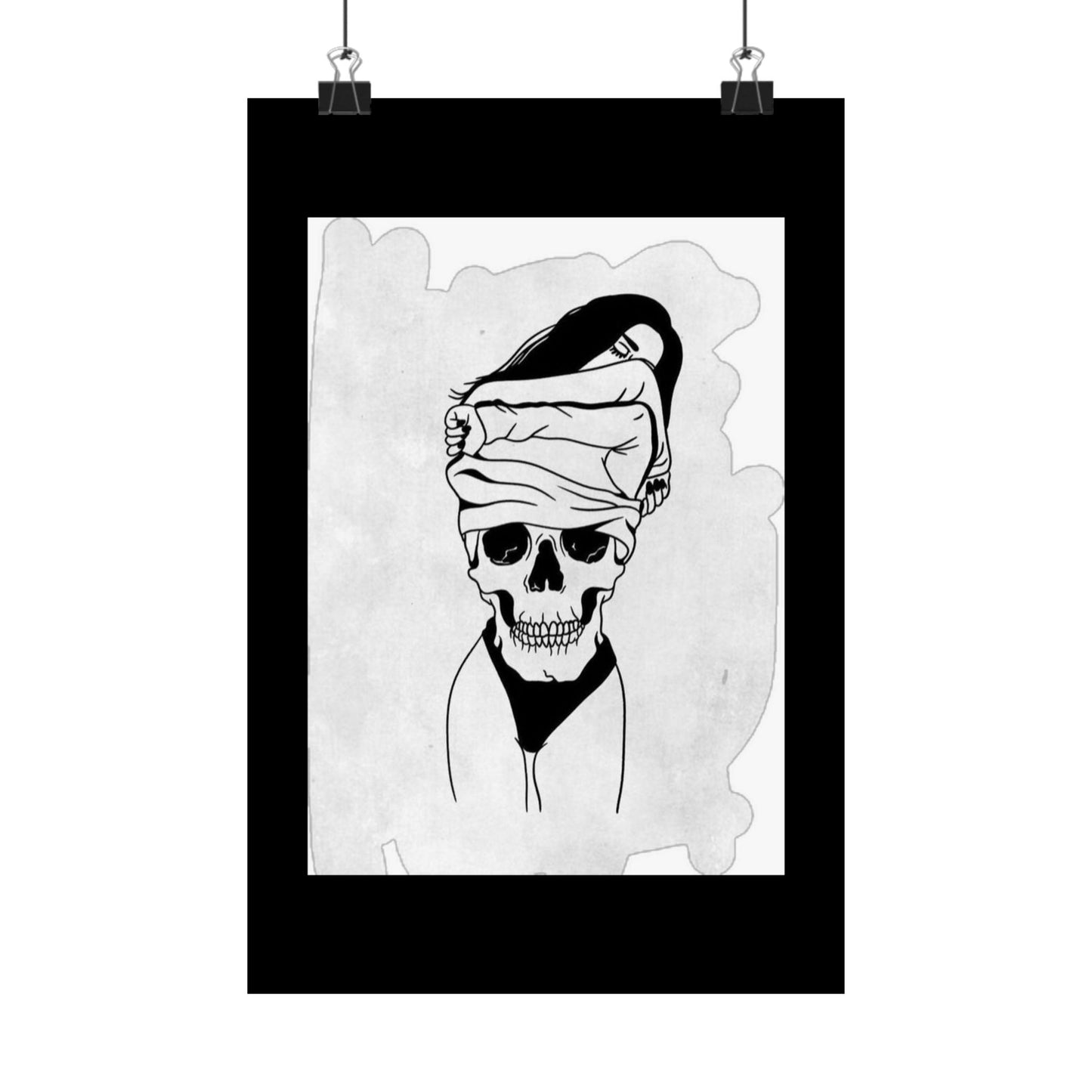 Edgy Skull Satin Poster - 300gsm Art Print