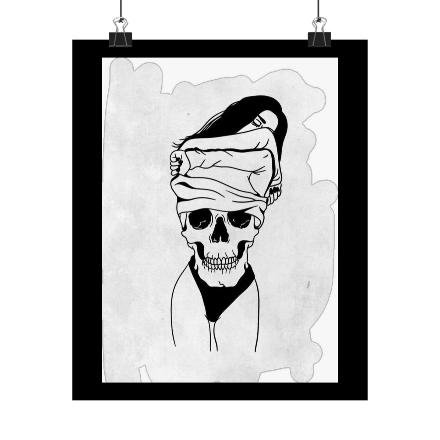 Edgy Skull Satin Poster - 300gsm Art Print