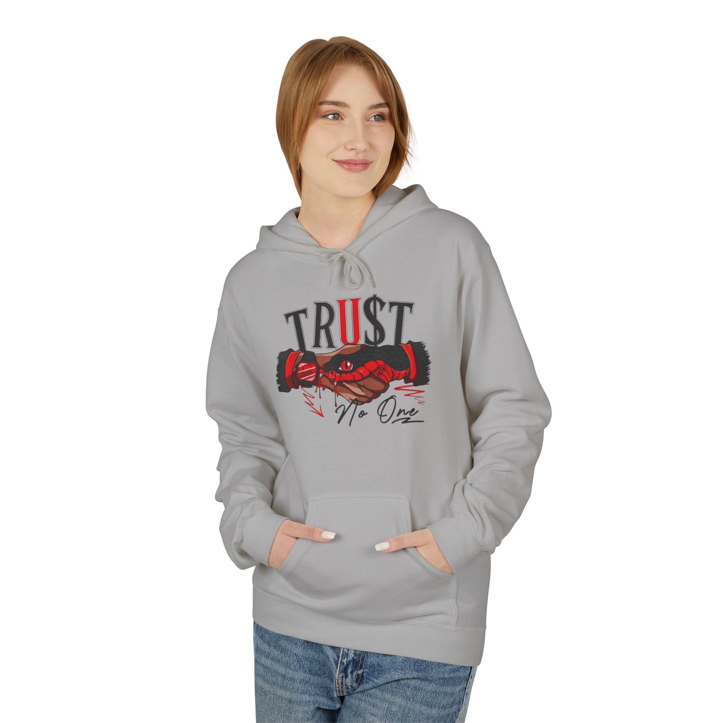 Trust No One Unisex Fleece Hoodie - Motivational Fitness Apparel