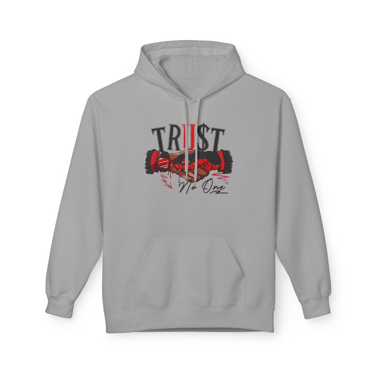 Trust No One Unisex Fleece Hoodie - Motivational Fitness Apparel