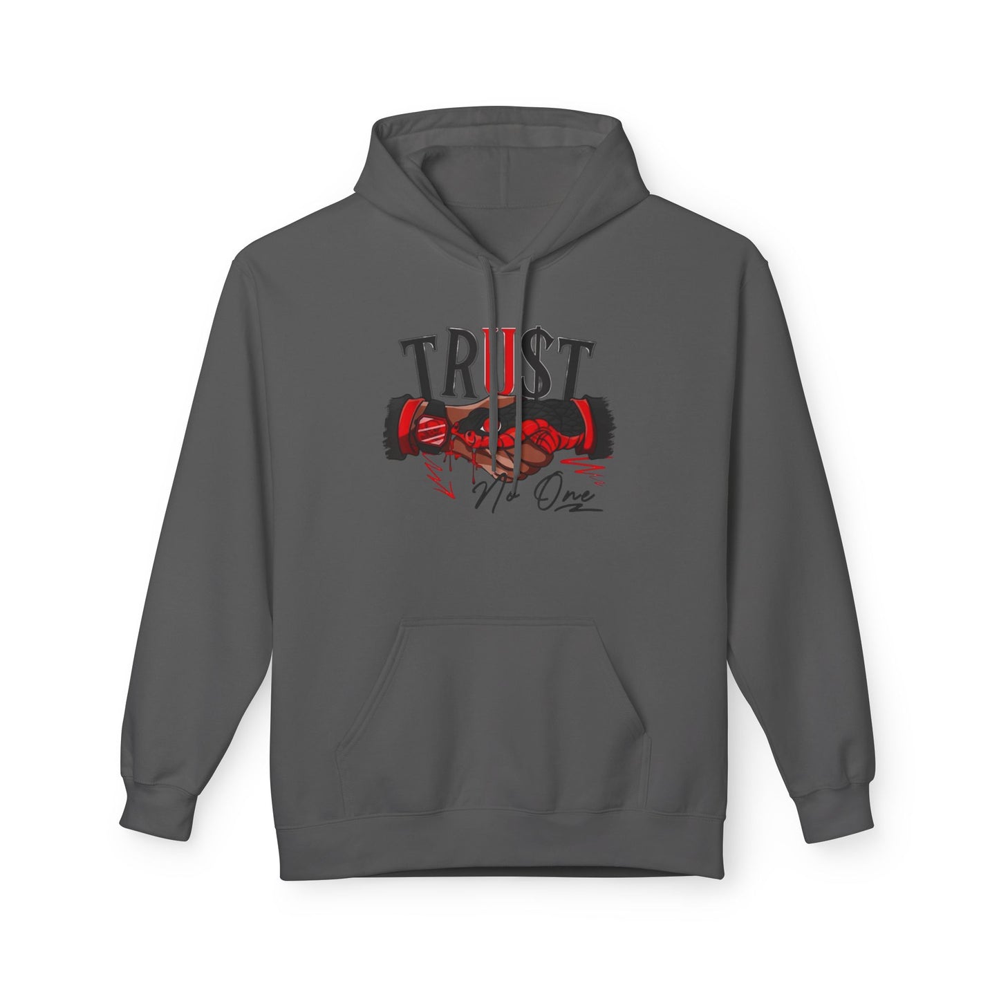 Trust No One Unisex Fleece Hoodie - Motivational Fitness Apparel