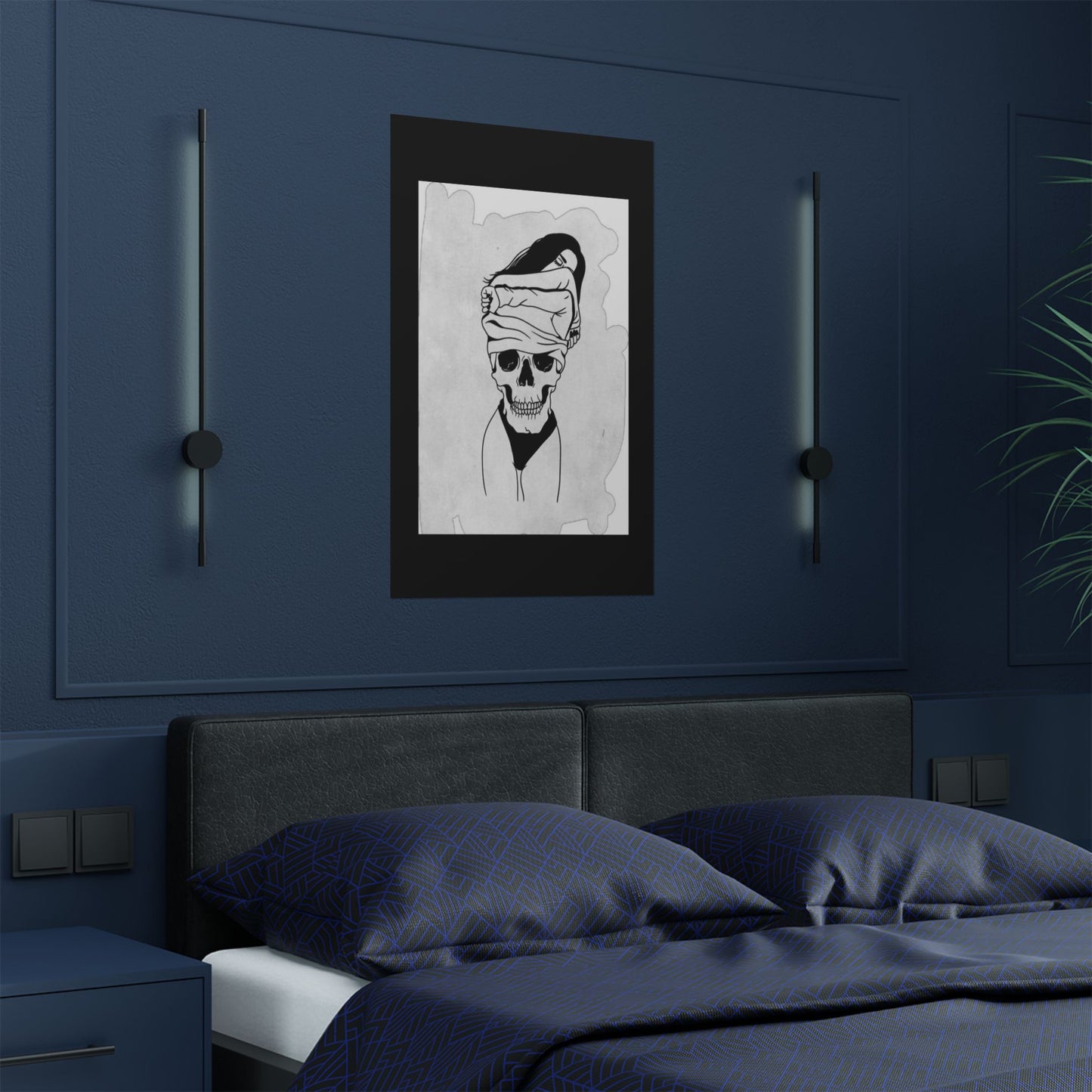 Edgy Skull Satin Poster - 300gsm Art Print