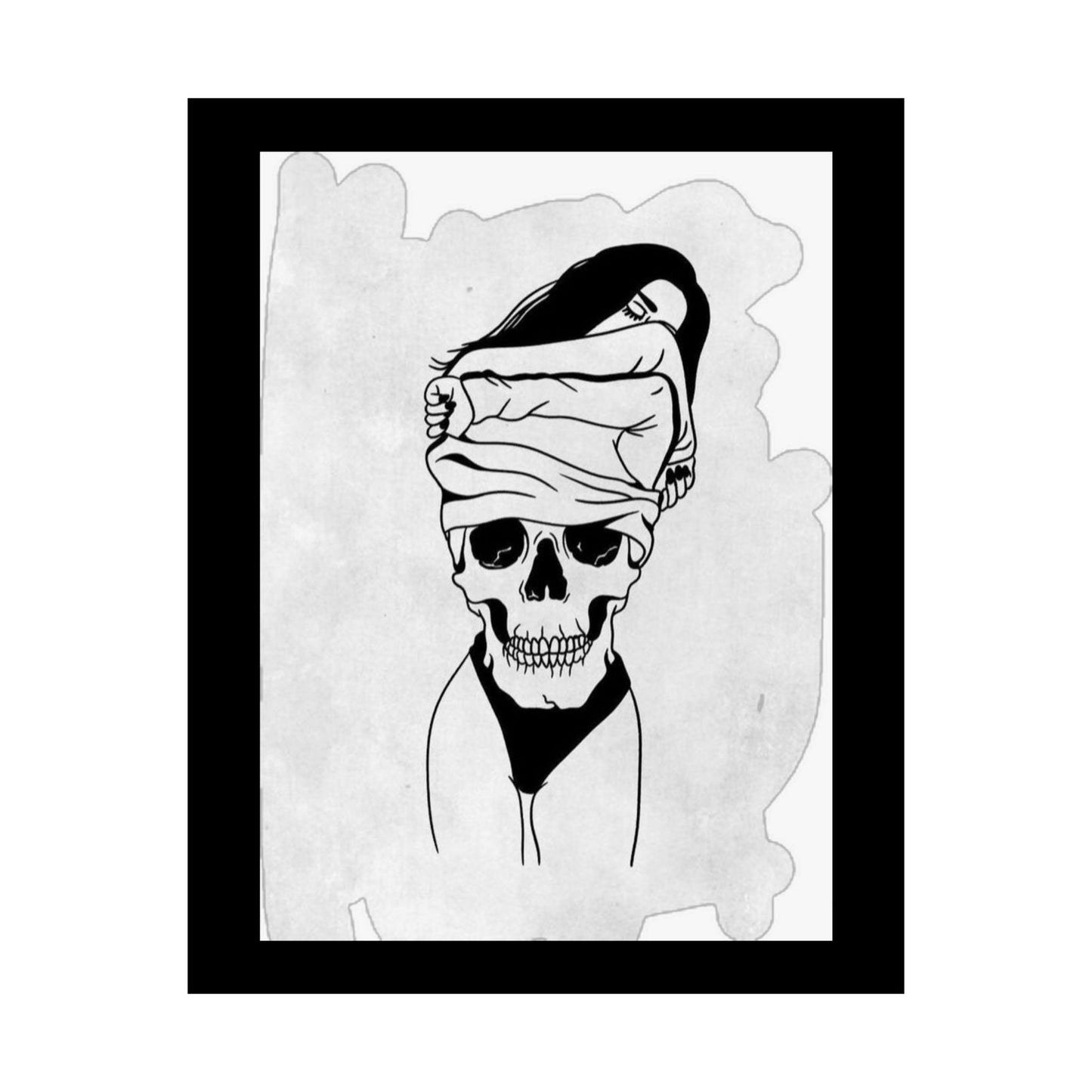 Edgy Skull Satin Poster - 300gsm Art Print