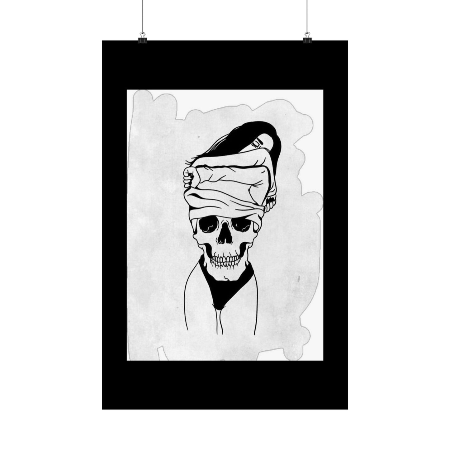 Edgy Skull Satin Poster - 300gsm Art Print