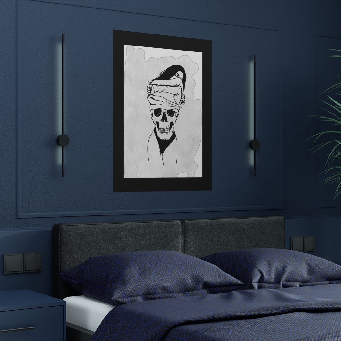 Edgy Skull Satin Poster - 300gsm Art Print