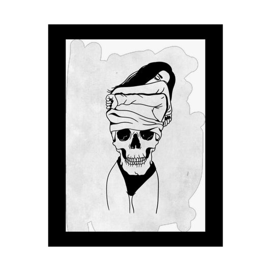 Edgy Skull Satin Poster - 300gsm Art Print