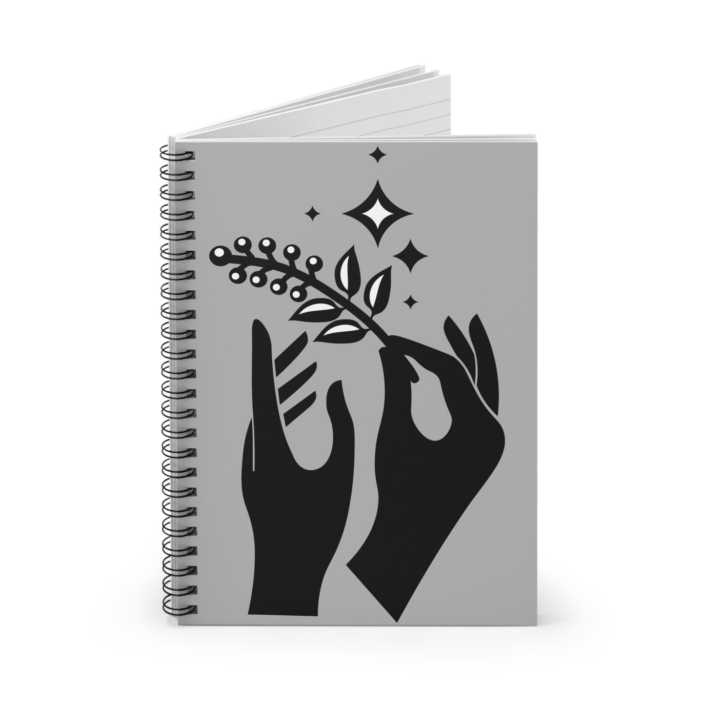 Enchanting Floral Spiral Notebook - Ruled Lines for Creative Inspiration